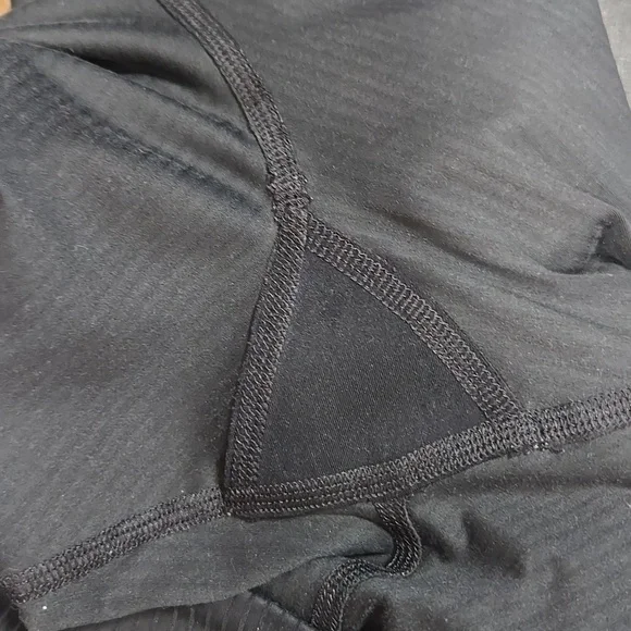 Girlfriend Collective-FLAWED-Black Ribbed Stretch High Rise Leggings-Size Medium - Picture 14 of 16